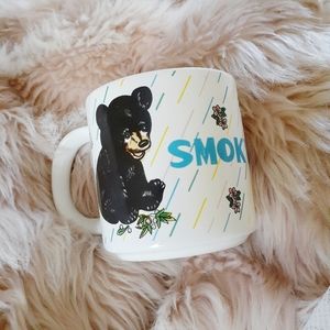 VTG Smoky Mts Coffee Tea Mug Black + Brown Bears